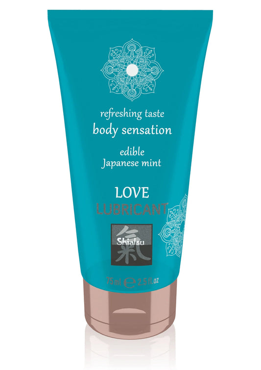 Bestel: Edible Love Lubricant 75 ml Mint by Shiatsu Hot - bij Happytoys: de erotische sex webshop | liever Happy dan Easy ⭐⭐⭐⭐⭐ - Default Title - 90452 - MINT - 75