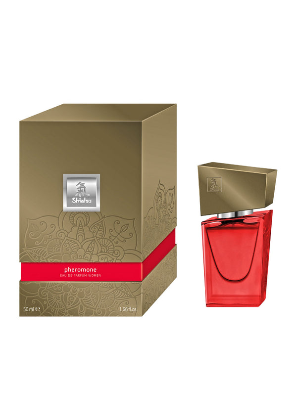 Bestel: Shiatsu Pheromone Women 50 ml by Hot Shiatsu - bij Happytoys: de erotische sex webshop | liever Happy dan Easy ⭐⭐⭐⭐⭐ - Rood - 90512 - RED - 50