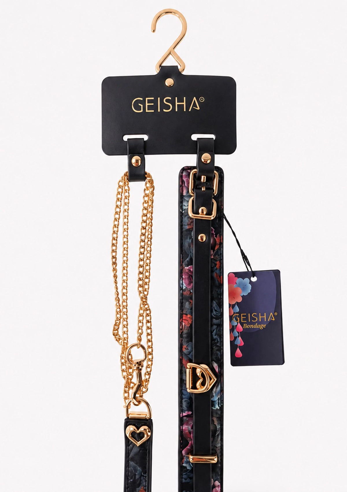 Bestel: Floral Jacquard Collar & Leash by Geisha - bij Happytoys: de erotische sex webshop | liever Happy dan Easy ⭐⭐⭐⭐⭐