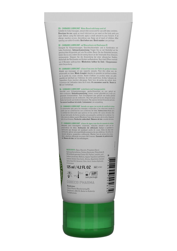 Bestel: Lubricant with Canabis 125 ml by Cobeco - bij Happytoys: de erotische sex webshop | liever Happy dan Easy ⭐⭐⭐⭐⭐