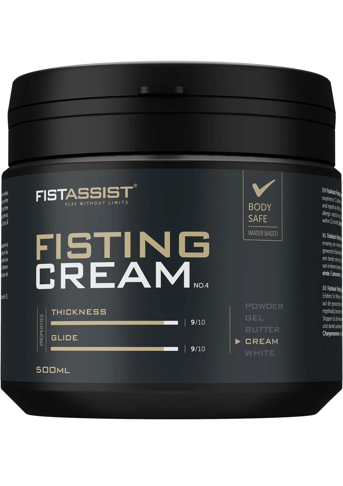 Bestel: Fisting Cream 500 ml by Cobeco Fist Assist - bij Happytoys: de erotische sex webshop | liever Happy dan Easy ⭐⭐⭐⭐⭐ - Default Title - 92532 - NATUREL - 500