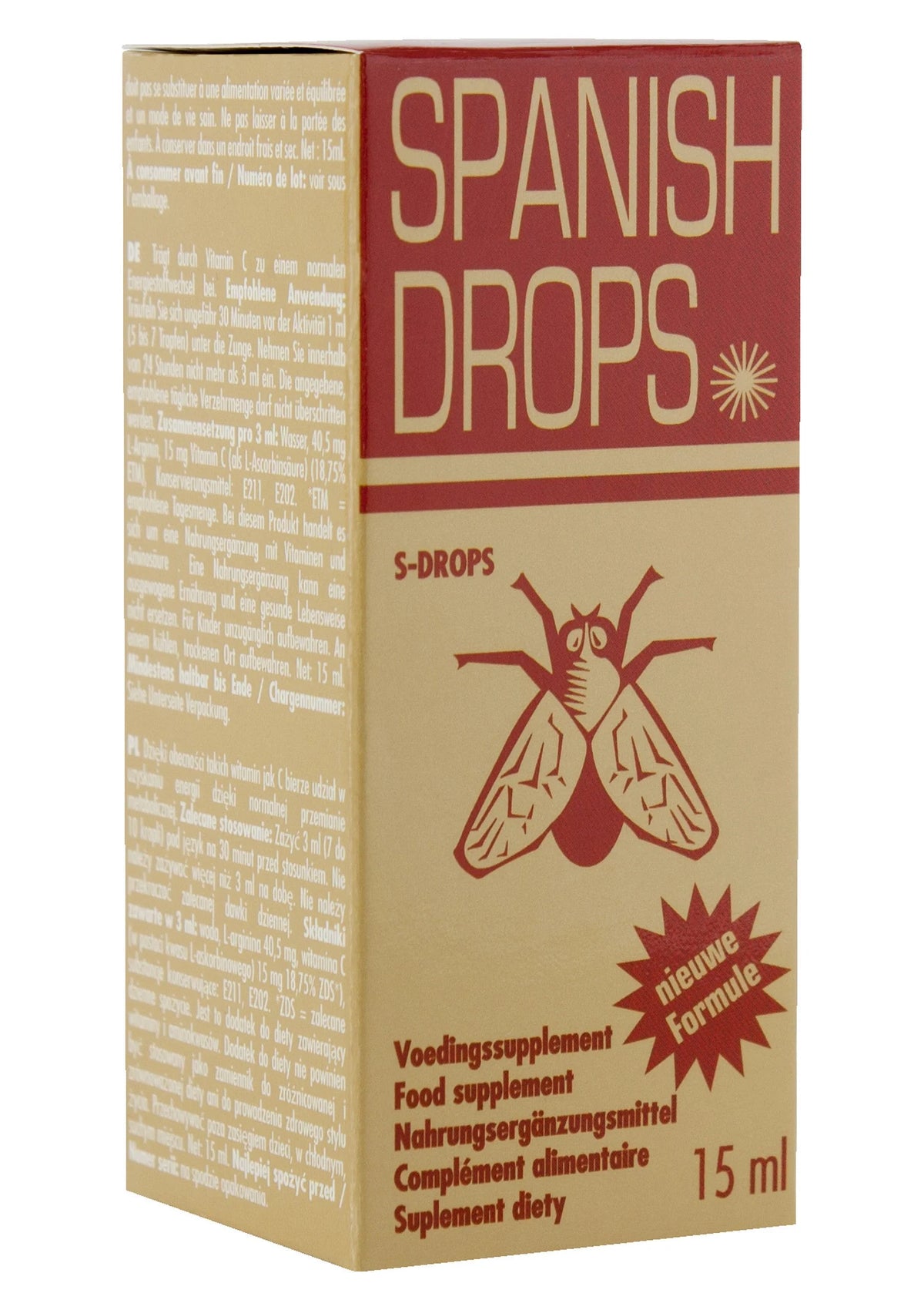 Bestel: Cobeco Spanish Fly Drops Gold 15ml - bij Happytoys: de erotische sex webshop | liever Happy dan Easy ⭐⭐⭐⭐⭐ - Default Title - 92542 - NATUREL - 15