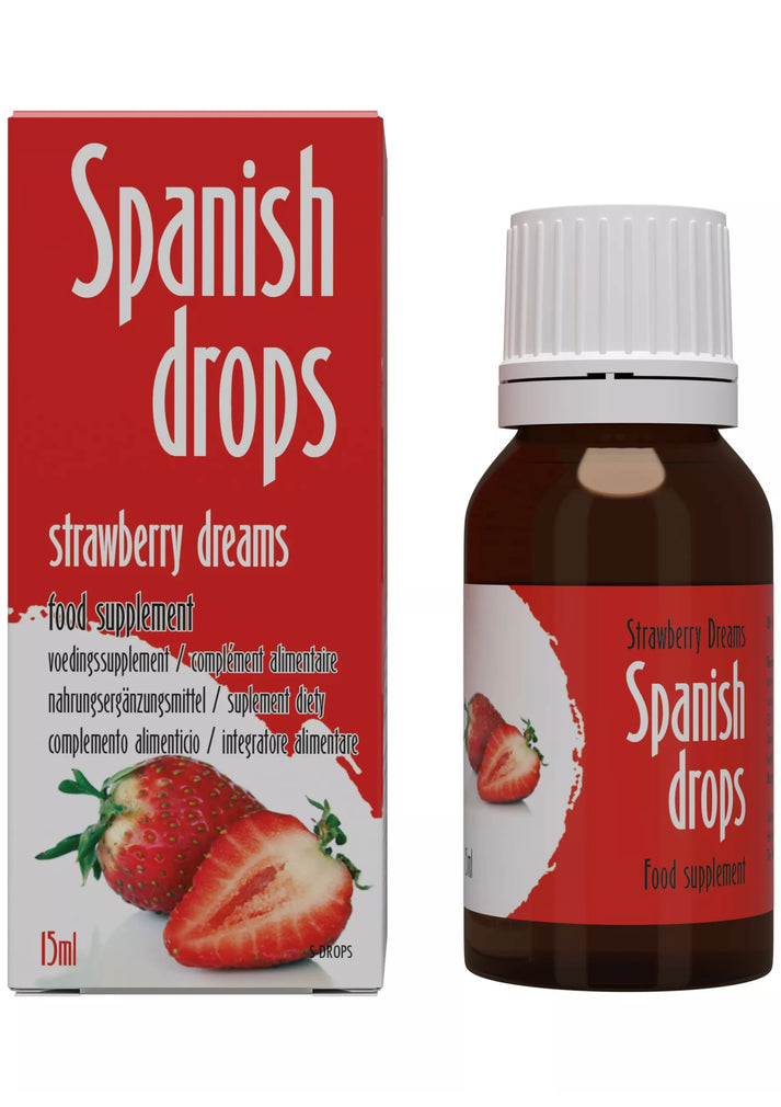 Bestel: Spanish Drops 15 ml by Cobeco - bij Happytoys: de erotische sex webshop | liever Happy dan Easy ⭐⭐⭐⭐⭐ - Strawberry - 92550 - STRAWBERRY - 15