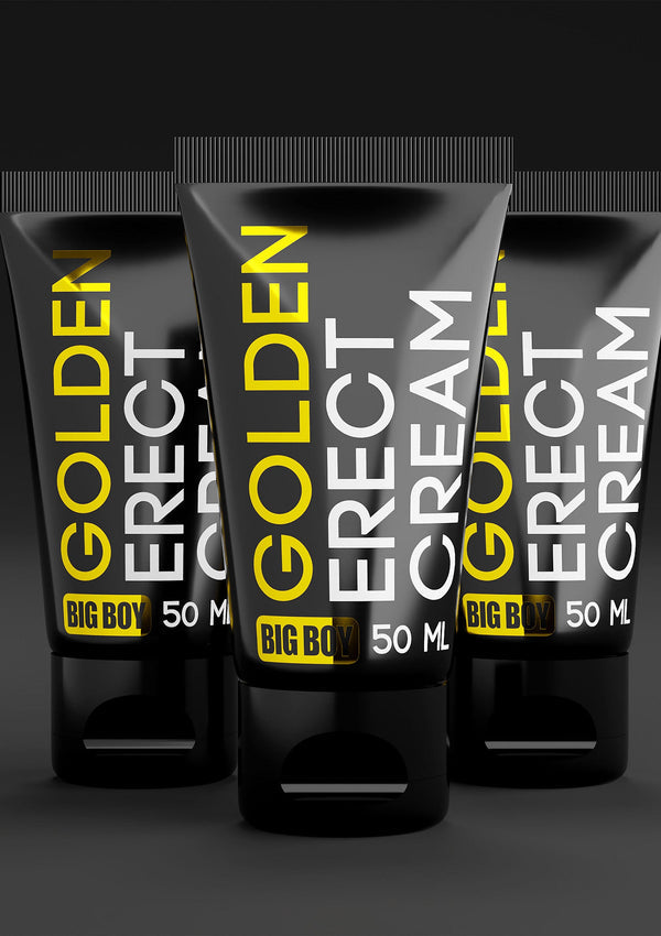 Bestel: Big Boy Golden Erect Cream 50 ml by Cobeco - bij Happytoys: de erotische sex webshop | liever Happy dan Easy ⭐⭐⭐⭐⭐