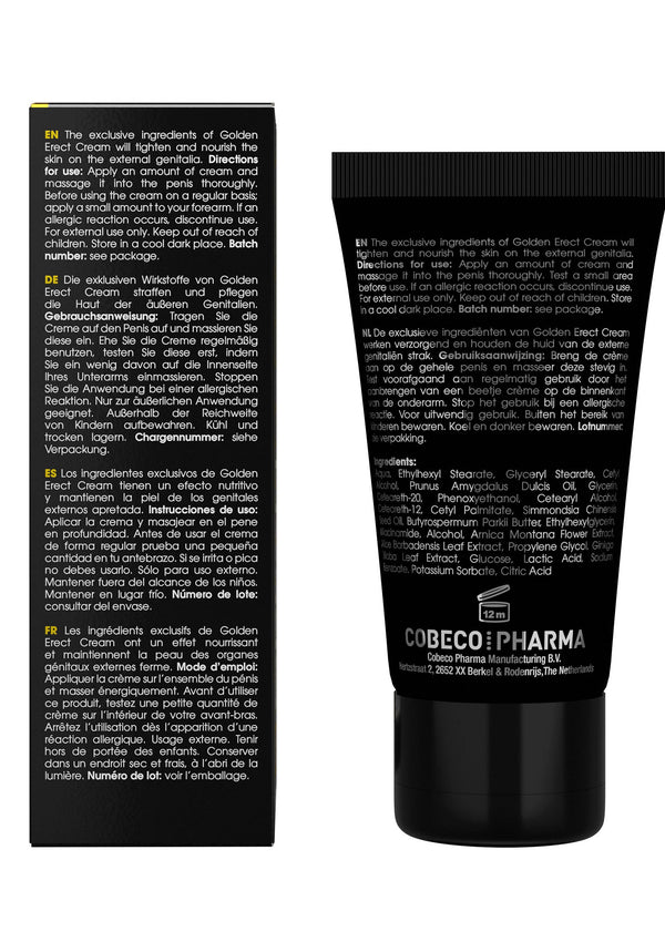 Bestel: Big Boy Golden Erect Cream 50 ml by Cobeco - bij Happytoys: de erotische sex webshop | liever Happy dan Easy ⭐⭐⭐⭐⭐