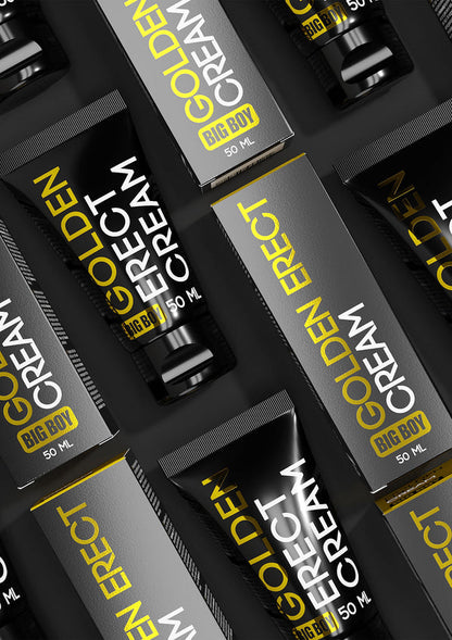 Bestel: Big Boy Golden Erect Cream 50 ml by Cobeco - bij Happytoys: de erotische sex webshop | liever Happy dan Easy ⭐⭐⭐⭐⭐