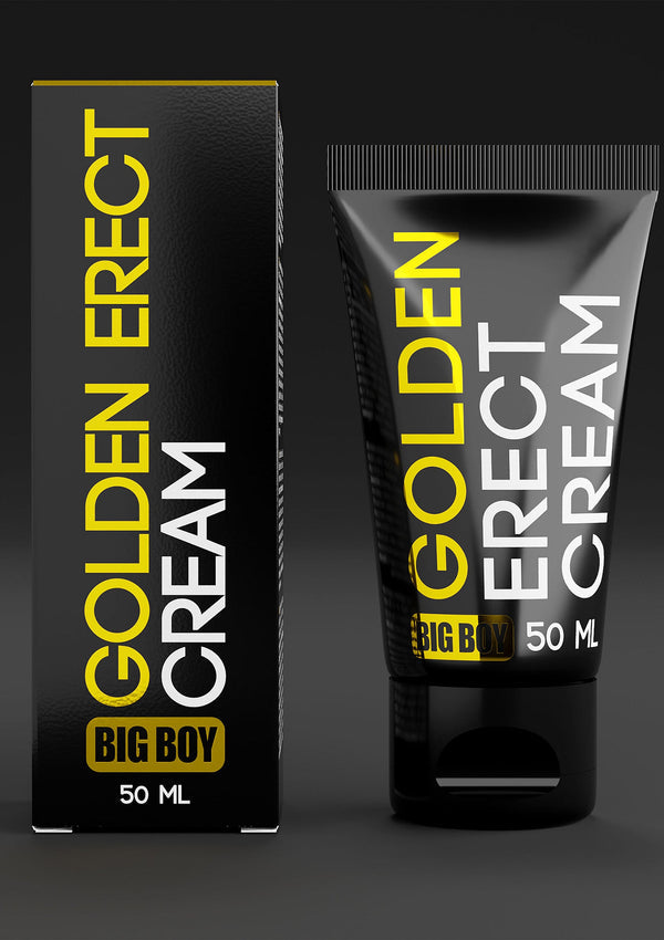 Bestel: Big Boy Golden Erect Cream 50 ml by Cobeco - bij Happytoys: de erotische sex webshop | liever Happy dan Easy ⭐⭐⭐⭐⭐
