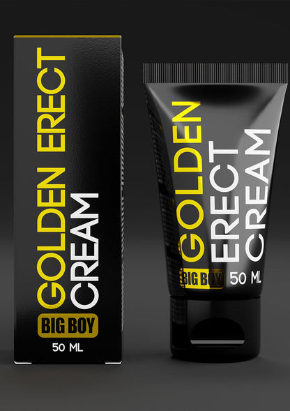 Bestel: Big Boy Golden Erect Cream 50 ml by Cobeco - bij Happytoys: de erotische sex webshop | liever Happy dan Easy ⭐⭐⭐⭐⭐