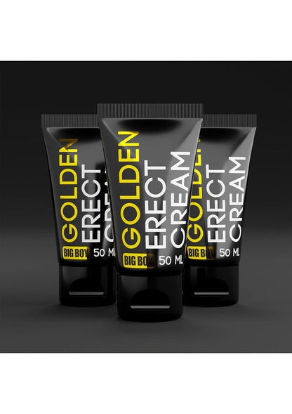 Bestel: Big Boy Golden Erect Cream 50 ml by Cobeco - bij Happytoys: de erotische sex webshop | liever Happy dan Easy ⭐⭐⭐⭐⭐