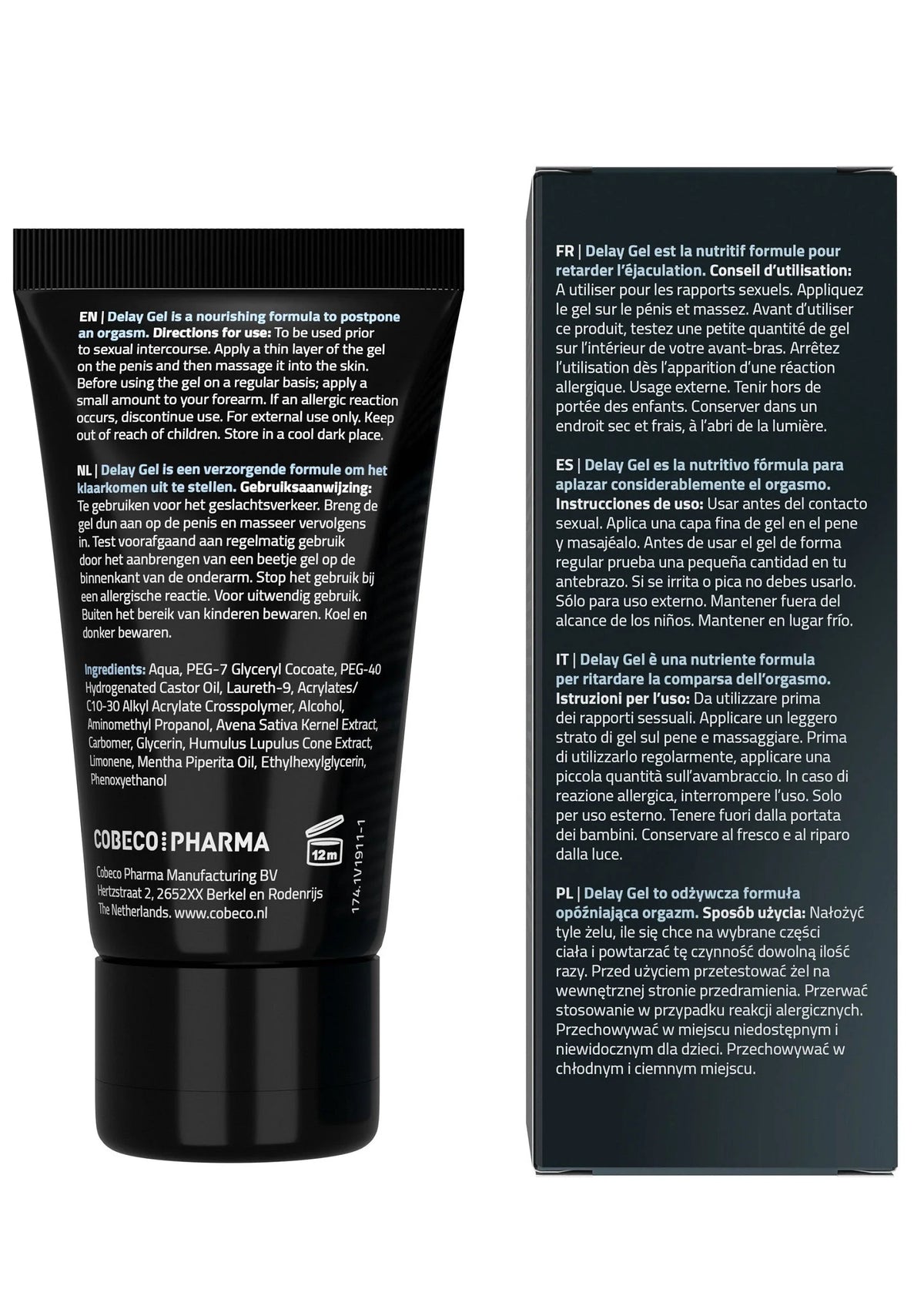 Bestel: CoolMann Delay Gel 40 ml by Cobeco Coolmann - bij Happytoys: de erotische sex webshop | liever Happy dan Easy ⭐⭐⭐⭐⭐