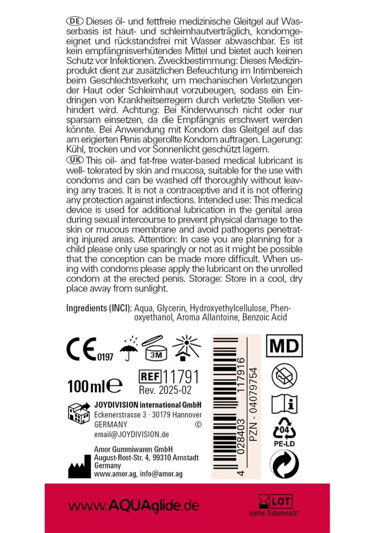 Bestel: Aquaglide 100 ml by Joy Devision - bij Happytoys: de erotische sex webshop | liever Happy dan Easy ⭐⭐⭐⭐⭐