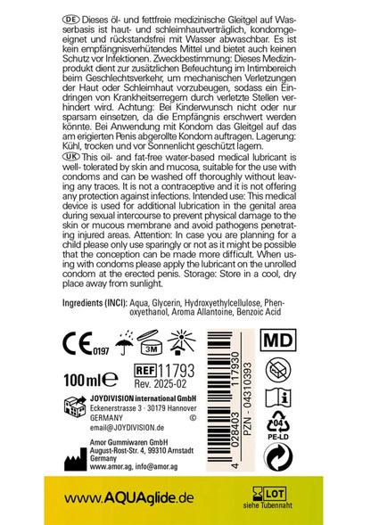 Bestel: Aquaglide 100 ml by Joy Devision - bij Happytoys: de erotische sex webshop | liever Happy dan Easy ⭐⭐⭐⭐⭐