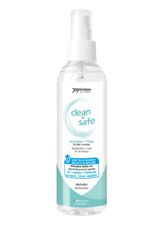 Bestel: Clean N Safe 100 ml by Joy Division - bij Happytoys: de erotische sex webshop | liever Happy dan Easy ⭐⭐⭐⭐⭐ - Default Title - 93537 - NATUREL - 100