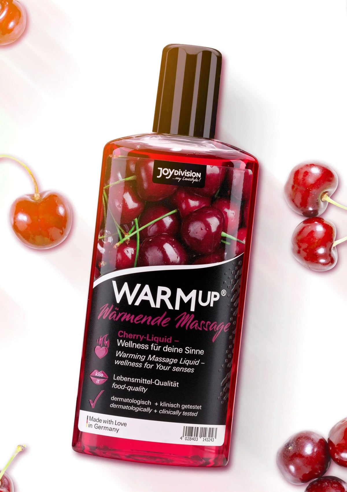 Bestel: Warmup Massage Oil 150 ml by Joy Division - bij Happytoys: de erotische sex webshop | liever Happy dan Easy ⭐⭐⭐⭐⭐