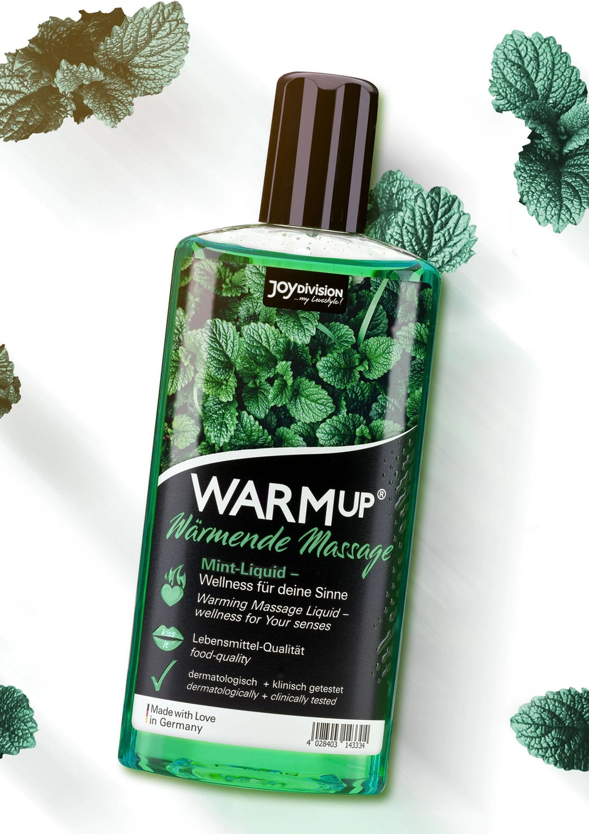 Bestel: Warmup Massage Oil 150 ml by Joy Division - bij Happytoys: de erotische sex webshop | liever Happy dan Easy ⭐⭐⭐⭐⭐