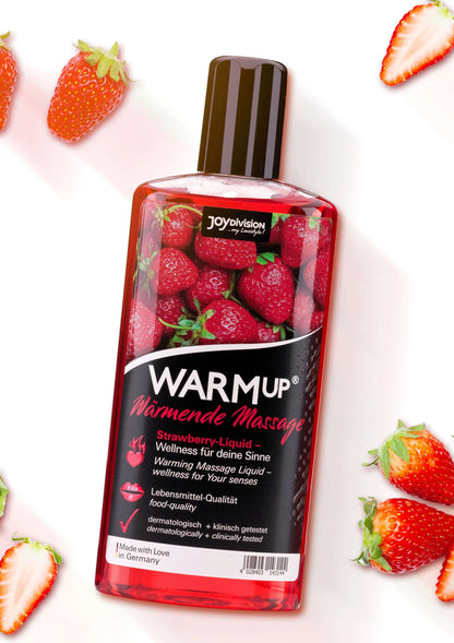 Bestel: Warmup Massage Oil 150 ml by Joy Division - bij Happytoys: de erotische sex webshop | liever Happy dan Easy ⭐⭐⭐⭐⭐