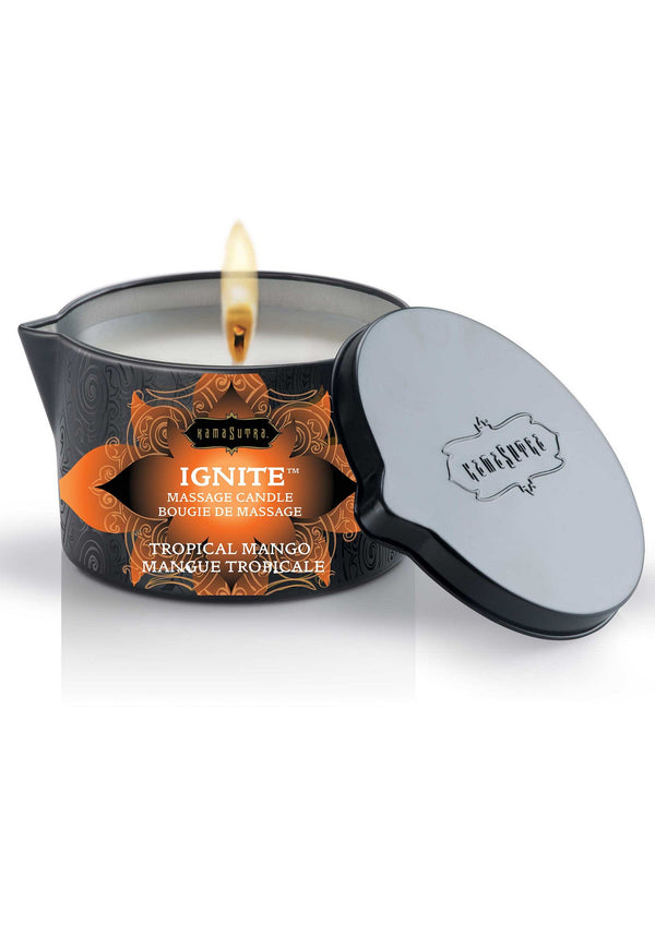 Bestel: Ignite Massage Candle 170 gr by Kamasutra - bij Happytoys: de erotische sex webshop | liever Happy dan Easy ⭐⭐⭐⭐⭐ - Mango - 94006 - MANGO - 170