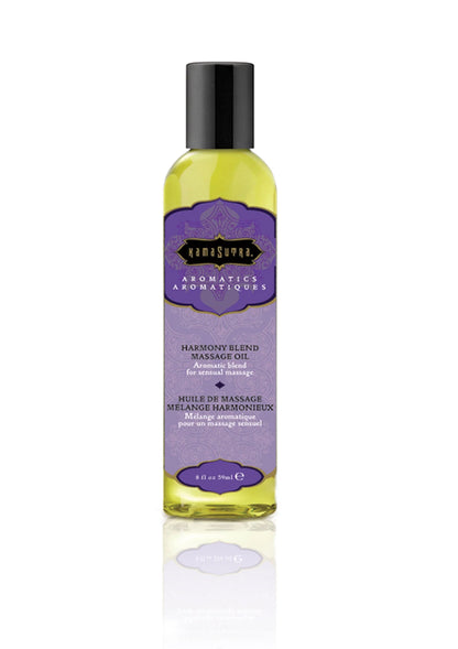Bestel: Aromatic Massage Oil 59 ml - Harmony Blend - 59 ml by Kamastrutra - bij Happytoys: de erotische sex webshop | liever Happy dan Easy ⭐⭐⭐⭐⭐ - Default Title - 94021 - HARMONY - 59