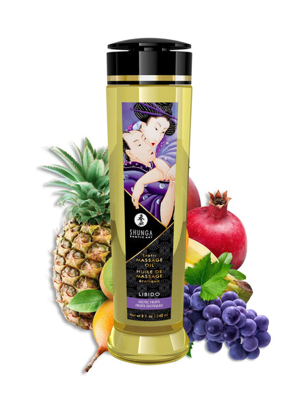 Bestel: Erotic Massage Oil by Shunga - bij Happytoys: de erotische sex webshop | liever Happy dan Easy ⭐⭐⭐⭐⭐ - Exotic - 94501 - EXOTIC - 240