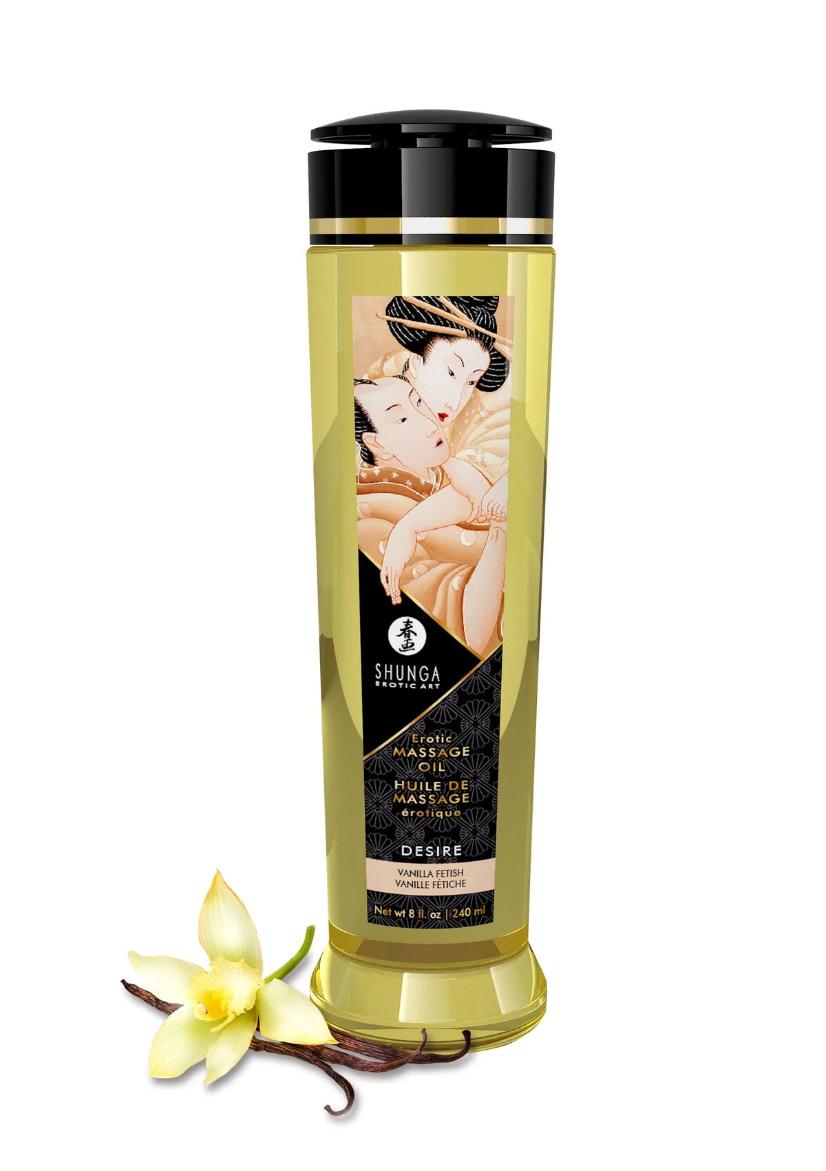 Bestel: Erotic Massage Oil by Shunga - bij Happytoys: de erotische sex webshop | liever Happy dan Easy ⭐⭐⭐⭐⭐ - Vanilla - 94501 - VANILLA - 240