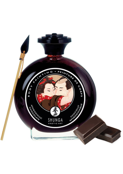 Bestel: Edible Body Paint 100 ml by Shunga - bij Happytoys: de erotische sex webshop | liever Happy dan Easy ⭐⭐⭐⭐⭐ - Chocolate - 94508 - CHOCOLATE - 100