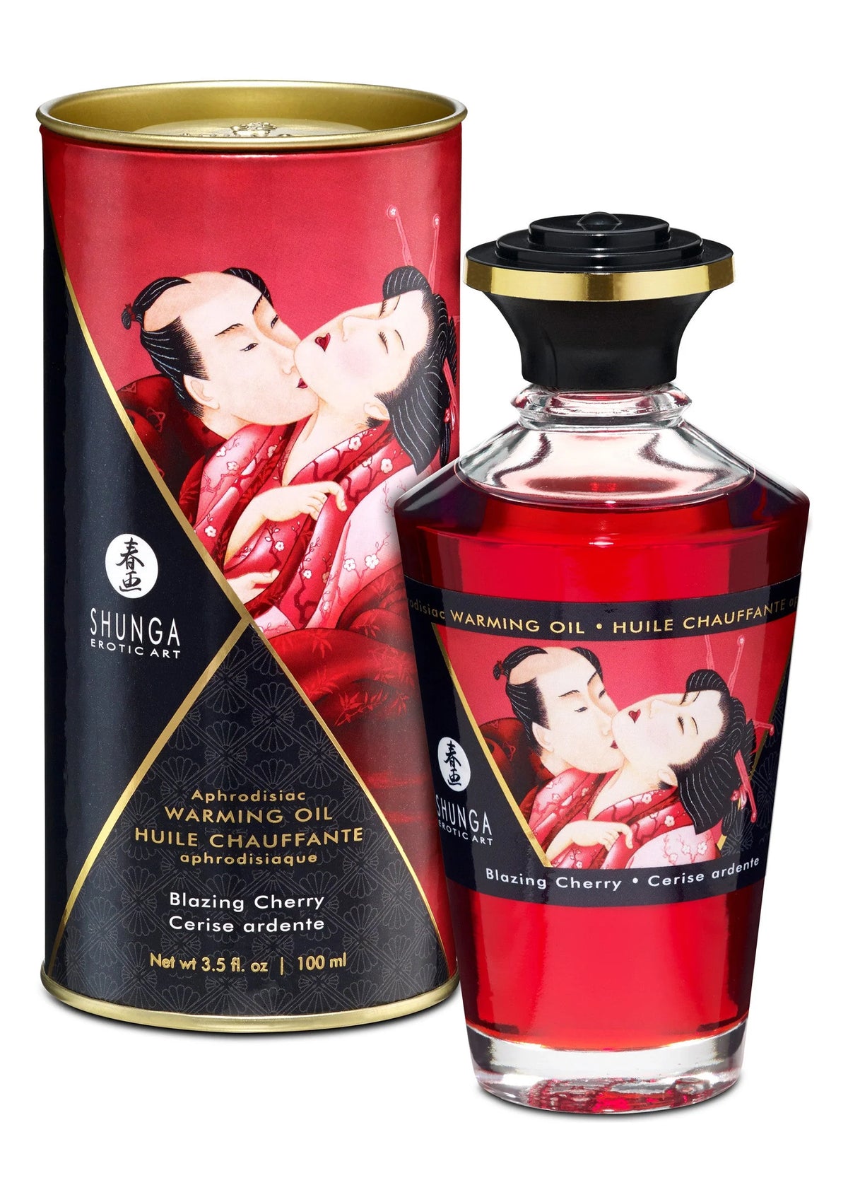 Bestel: Aphrodisiac Warming Oil - Raspberry 100 ml by Shunga - bij Happytoys: de erotische sex webshop | liever Happy dan Easy ⭐⭐⭐⭐⭐