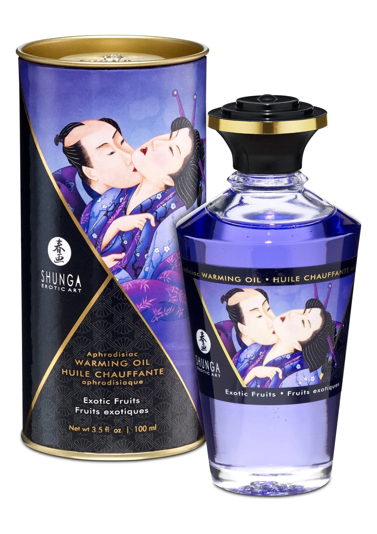 Bestel: Aphrodisiac Warming Oil - Exotic Fruits - 100 ml by Shunga - bij Happytoys: de erotische sex webshop | liever Happy dan Easy ⭐⭐⭐⭐⭐ - Default Title - 94512 - EXOTIC - 100