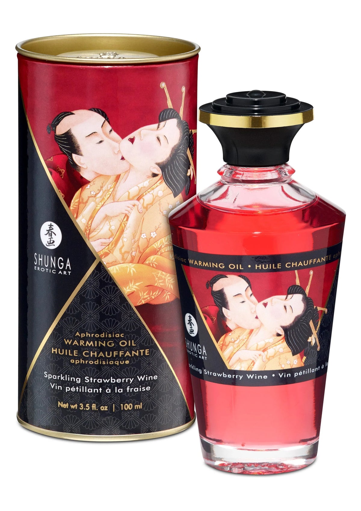 Bestel: Aphrodisiac Warming Oil - Raspberry 100 ml by Shunga - bij Happytoys: de erotische sex webshop | liever Happy dan Easy ⭐⭐⭐⭐⭐