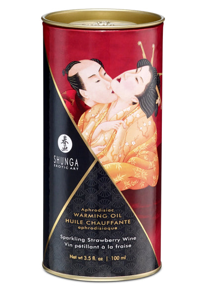 Bestel: Aphrodisiac Warming Oil - Raspberry 100 ml by Shunga - bij Happytoys: de erotische sex webshop | liever Happy dan Easy ⭐⭐⭐⭐⭐