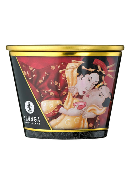 Bestel: Massage candle 170 ml by Shunga - bij Happytoys: de erotische sex webshop | liever Happy dan Easy ⭐⭐⭐⭐⭐