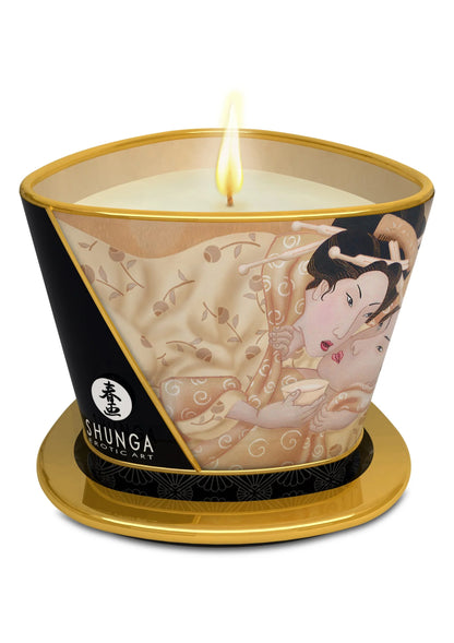 Bestel: Massage candle 170 ml by Shunga - bij Happytoys: de erotische sex webshop | liever Happy dan Easy ⭐⭐⭐⭐⭐ - Vanilla - 94513 - VANILLA - 170