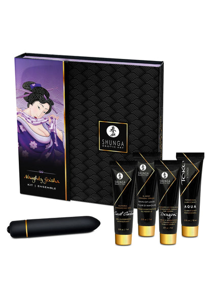Bestel: Naughty Geisha Kit With toy by Shunga - bij Happytoys: de erotische sex webshop | liever Happy dan Easy ⭐⭐⭐⭐⭐ - Default Title - 94535 - NATUREL - 10