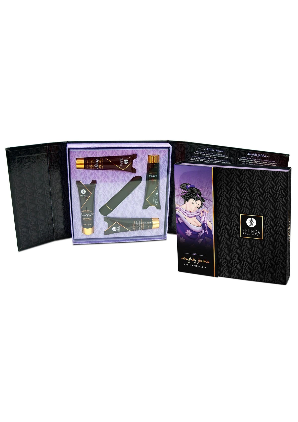 Bestel: Naughty Geisha Kit With toy by Shunga - bij Happytoys: de erotische sex webshop | liever Happy dan Easy ⭐⭐⭐⭐⭐