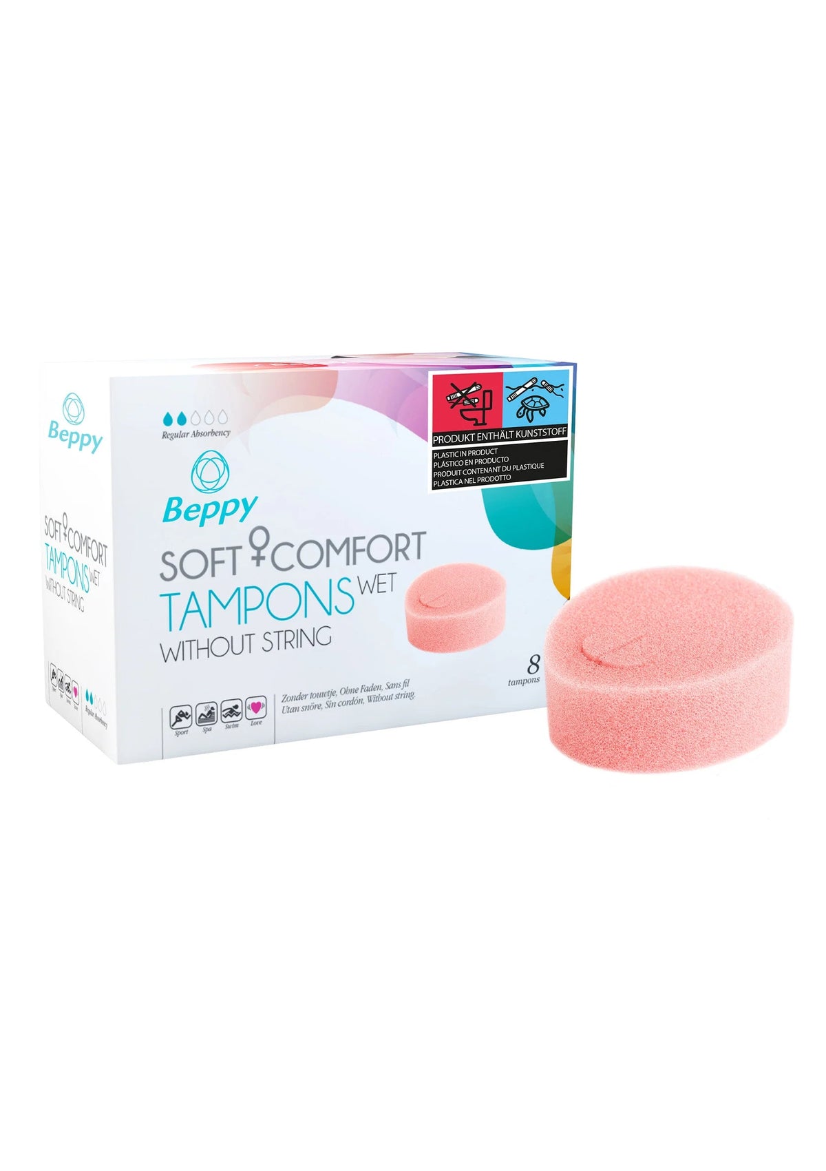 Bestel: Soft & Comfort Wet 8pcs by Beppy - bij Happytoys: de erotische sex webshop | liever Happy dan Easy ⭐⭐⭐⭐⭐