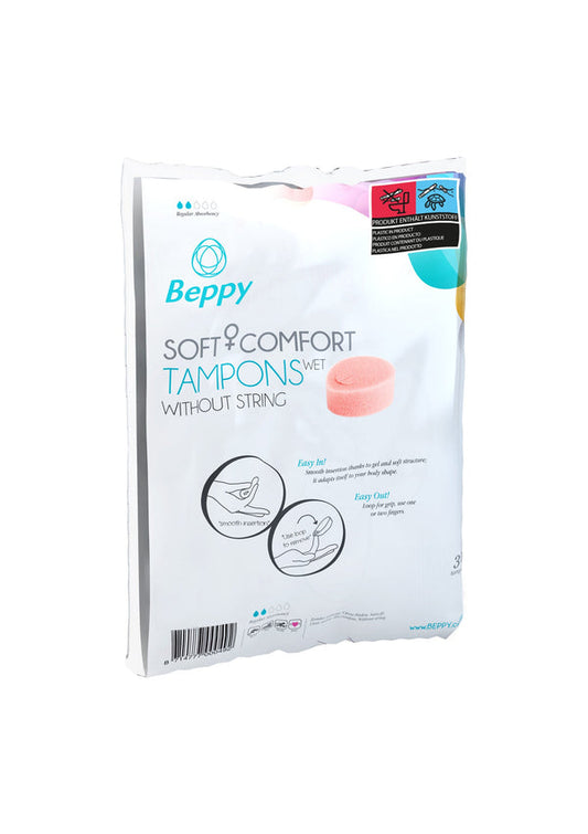 Bestel: Soft & Comfort Wet Tampons 30 pcs by Beppy - bij Happytoys: de erotische sex webshop | liever Happy dan Easy ⭐⭐⭐⭐⭐ - Default Title - 96206 - NATUREL