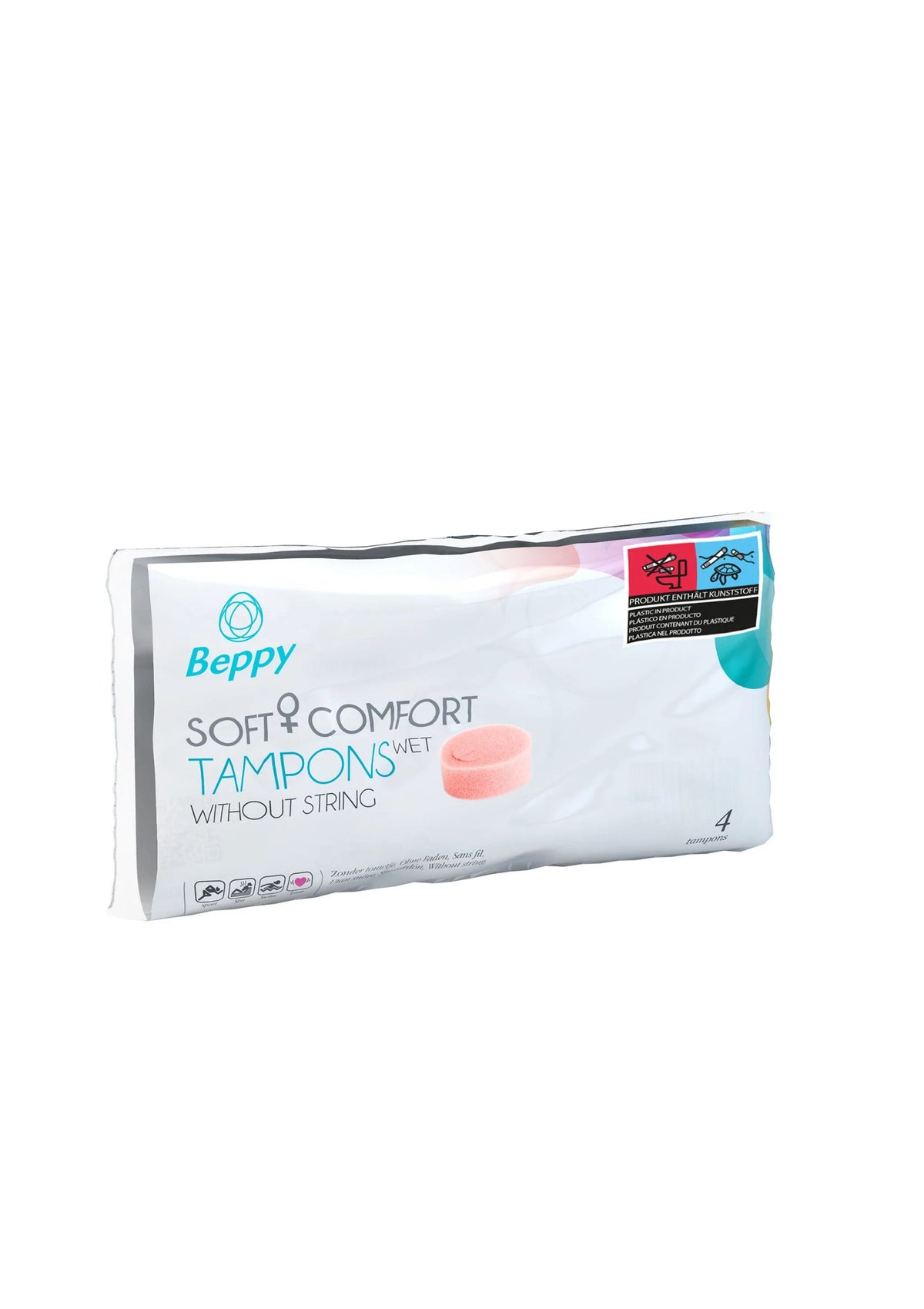 Bestel: Soft & Comfort Wet Tampons 4pcs by Beppy - bij Happytoys: de erotische sex webshop | liever Happy dan Easy ⭐⭐⭐⭐⭐ - Default Title - 96210 - NATUREL