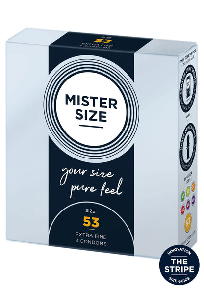 Bestel: 53mm Condoms 3pcs BY Mister Size - bij Happytoys: de erotische sex webshop | liever Happy dan Easy ⭐⭐⭐⭐⭐ - Default Title - 97112 - NATUREL