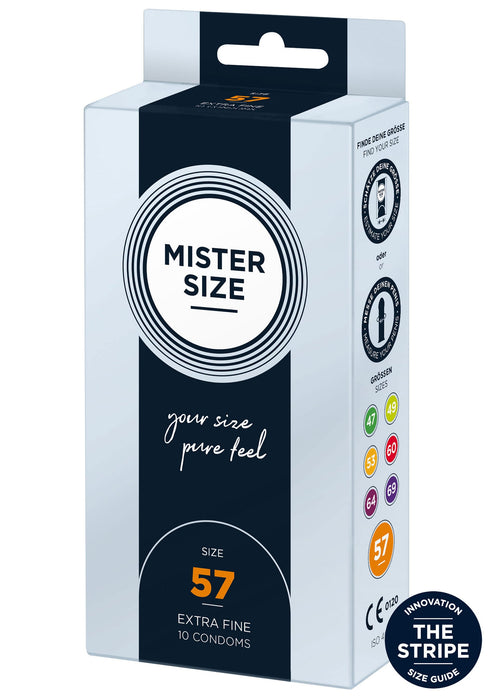 Bestel: 57mm Condoms 10pcs by Mister Size - bij Happytoys: de erotische sex webshop | liever Happy dan Easy ⭐⭐⭐⭐⭐ - Default Title - 97123 - NATUREL