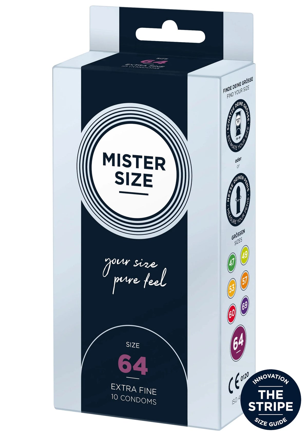 Bestel: 64mm Condoms 10pcs by Mister Size - bij Happytoys: de erotische sex webshop | liever Happy dan Easy ⭐⭐⭐⭐⭐ - Default Title - 97125 - NATUREL