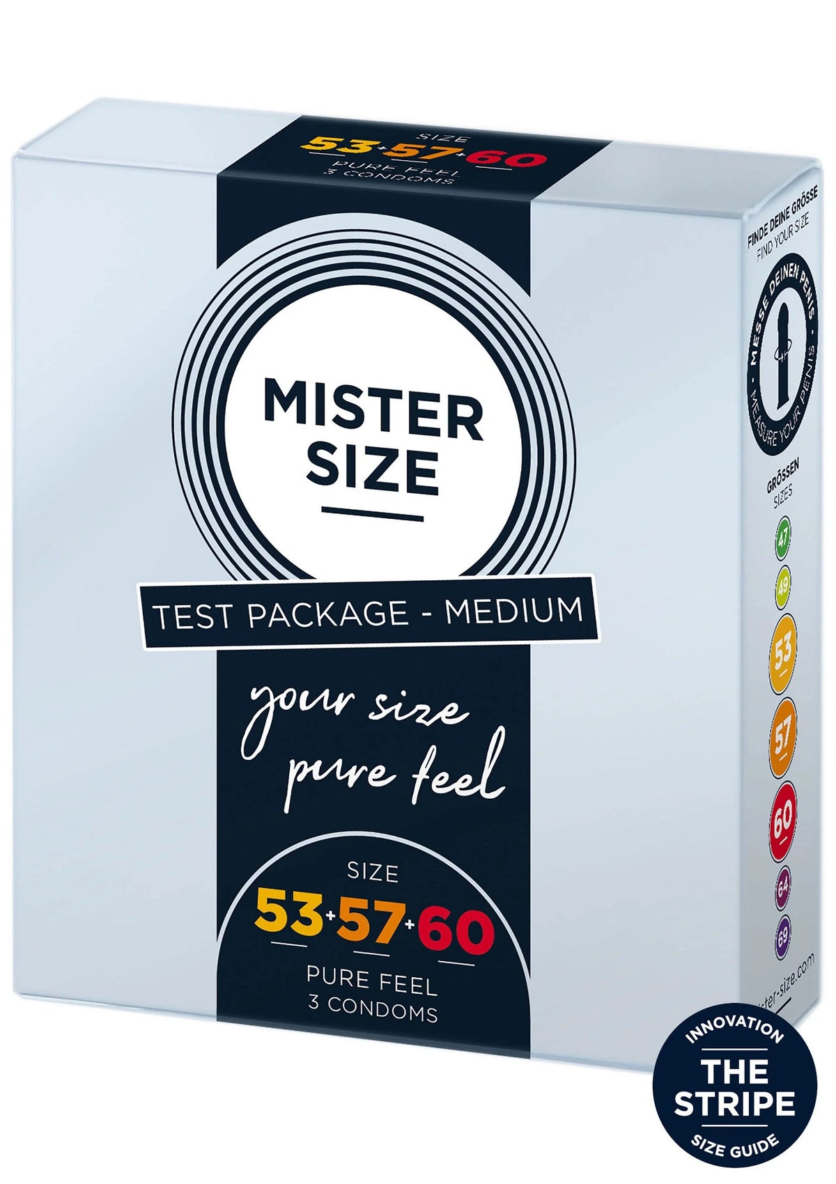 Bestel: Condooms 53 - 57 - 60mm 3 - pack by Mister Size - bij Happytoys: de erotische sex webshop | liever Happy dan Easy ⭐⭐⭐⭐⭐ - Default Title - 97128 - NATUREL