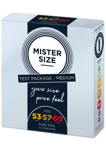 Bestel: Condooms 53 - 57 - 60mm 3 - pack by Mister Size - bij Happytoys: de erotische sex webshop | liever Happy dan Easy ⭐⭐⭐⭐⭐