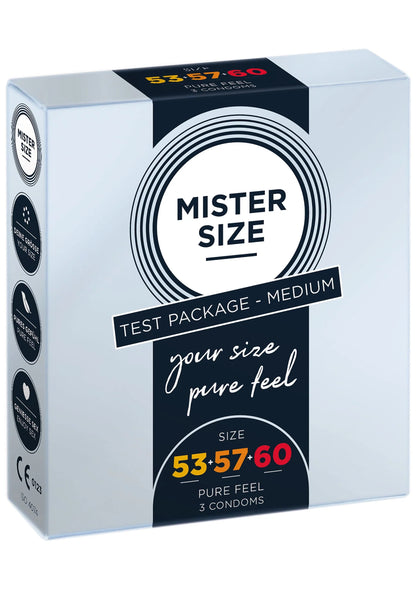 Bestel: Condooms 53 - 57 - 60mm 3 - pack by Mister Size - bij Happytoys: de erotische sex webshop | liever Happy dan Easy ⭐⭐⭐⭐⭐