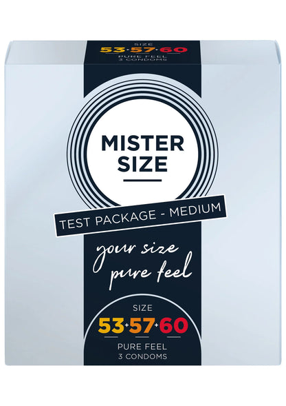 Bestel: Condooms 53 - 57 - 60mm 3 - pack by Mister Size - bij Happytoys: de erotische sex webshop | liever Happy dan Easy ⭐⭐⭐⭐⭐