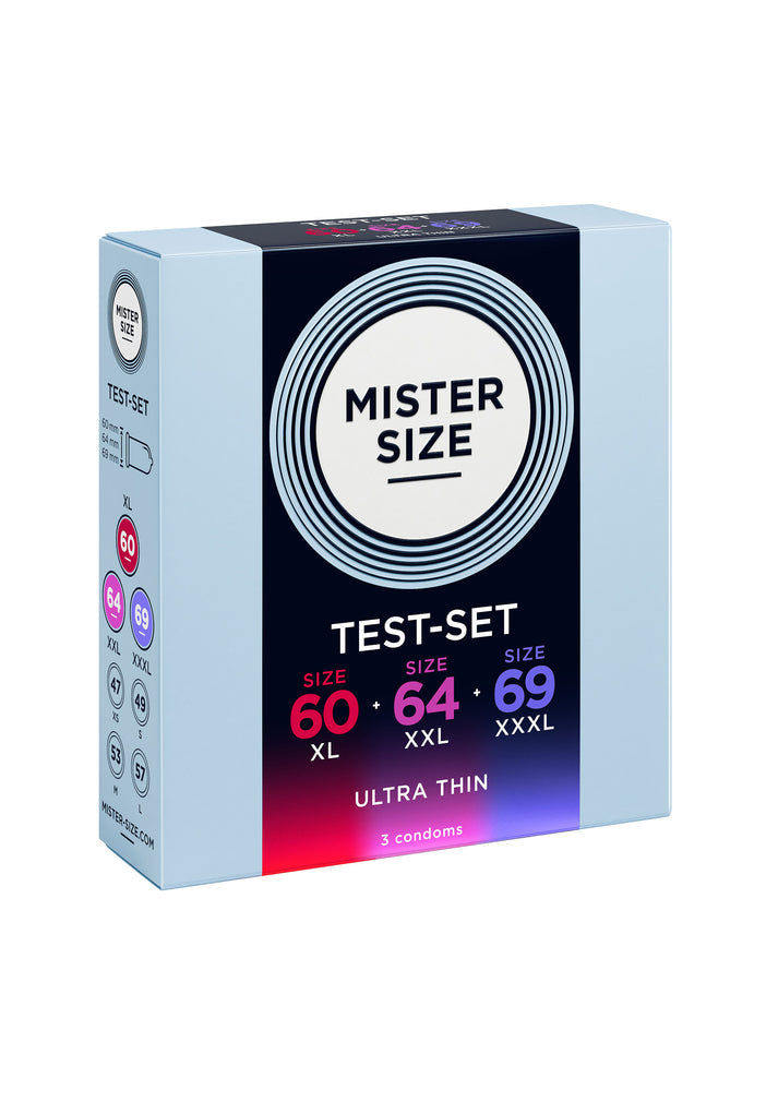 Bestel: 60 - 64 - 69mm 3 - pack by Mister Size - bij Happytoys: de erotische sex webshop | liever Happy dan Easy ⭐⭐⭐⭐⭐