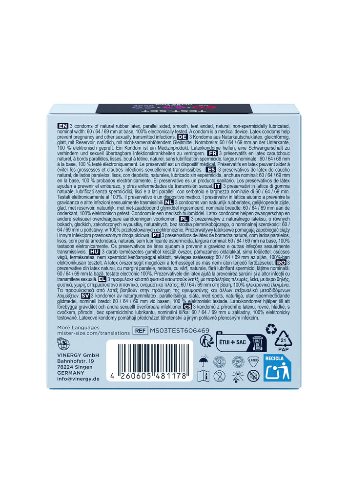 Bestel: 60 - 64 - 69mm 3 - pack by Mister Size - bij Happytoys: de erotische sex webshop | liever Happy dan Easy ⭐⭐⭐⭐⭐
