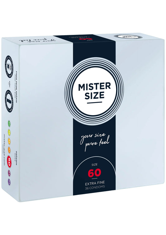 Bestel: MISTER SIZE 60mm Condoms 36pcs - bij Happytoys: de erotische sex webshop | liever Happy dan Easy ⭐⭐⭐⭐⭐
