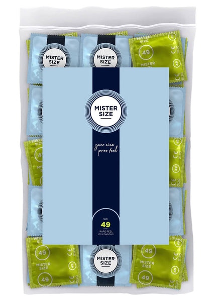 Bestel: MISTER SIZE 49mm Condoms 100pcs - bij Happytoys: de erotische sex webshop | liever Happy dan Easy ⭐⭐⭐⭐⭐ - Default Title - 97141 - NATUREL