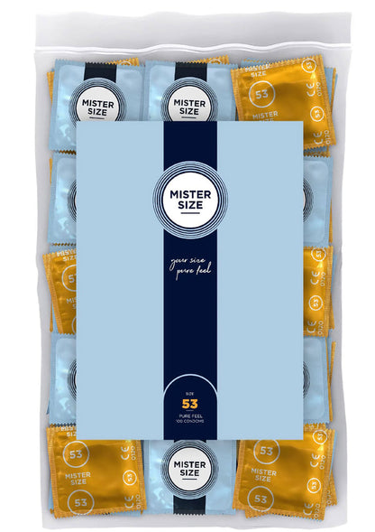 Bestel: MISTER SIZE 53mm Condoms 100pcs - bij Happytoys: de erotische sex webshop | liever Happy dan Easy ⭐⭐⭐⭐⭐ - Default Title - 97142 - NATUREL