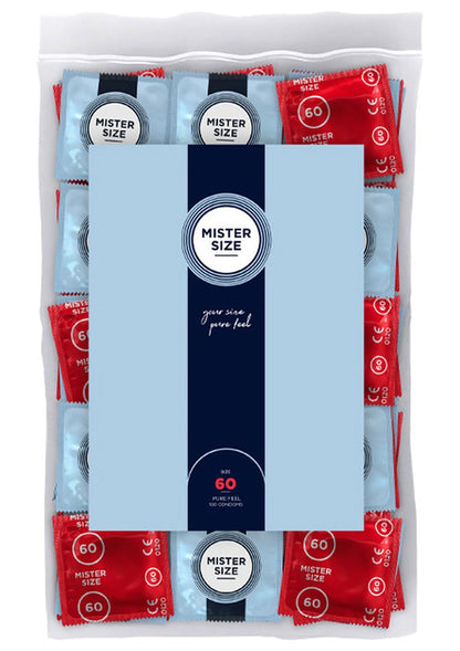 Bestel: MISTER SIZE 60mm Condoms 100pcs - bij Happytoys: de erotische sex webshop | liever Happy dan Easy ⭐⭐⭐⭐⭐ - Default Title - 97144 - NATUREL
