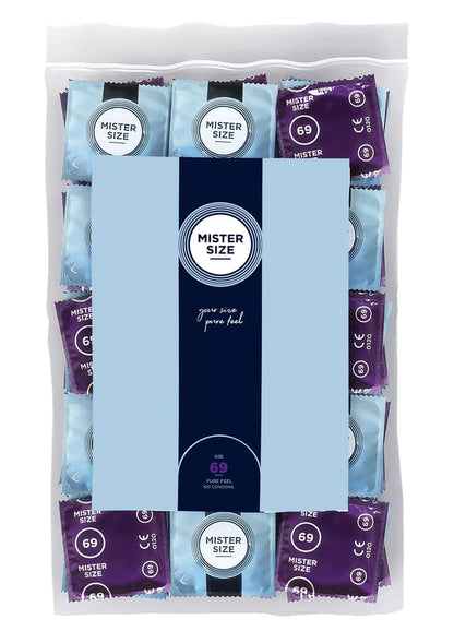 Bestel: MISTER SIZE 69mm Condoms 100pcs - bij Happytoys: de erotische sex webshop | liever Happy dan Easy ⭐⭐⭐⭐⭐ - Default Title - 97146 - NATUREL